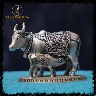 925 Silver Cow with Calf in Standing Posture