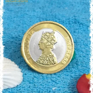 999 Pure Victoria-Empress Round Shape Gold Plated-coin