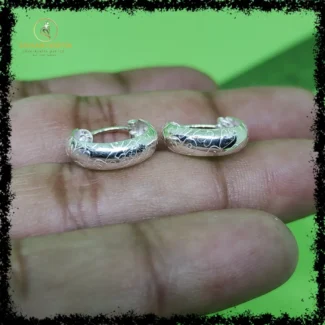 925 plain Bengali ear ring for babies