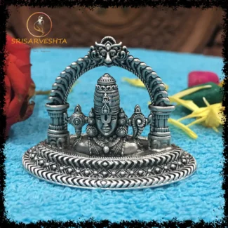 925 Silver 2D Balaji Face with Arch idol