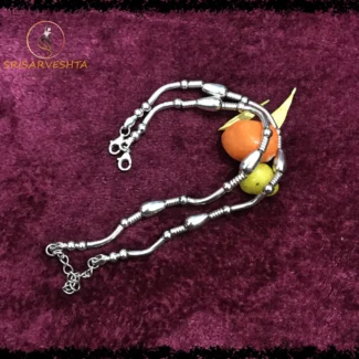 925 silver adjustable drop and spring design baby payal