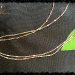 925 silver -rose gold chain with silver blocks