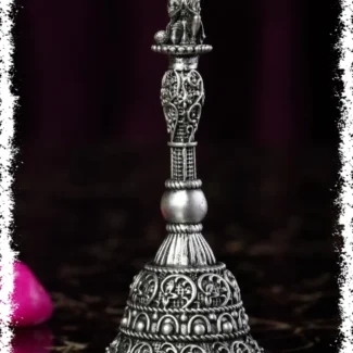 925 SILVER Antique BELL- with Hanuman on top